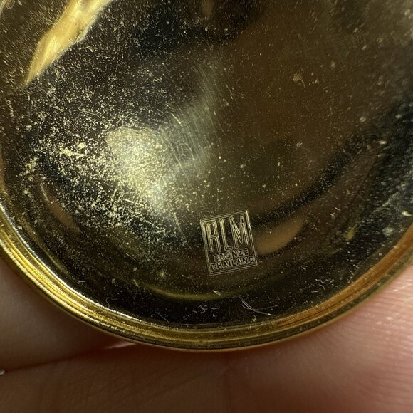 Robert Lee Morris Earrings RLM Bronze Disc Circle Round Modernist Sculptural QVC - Picture 8 of 11